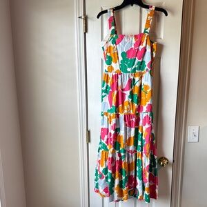 Colorful Floral Maxi Dress